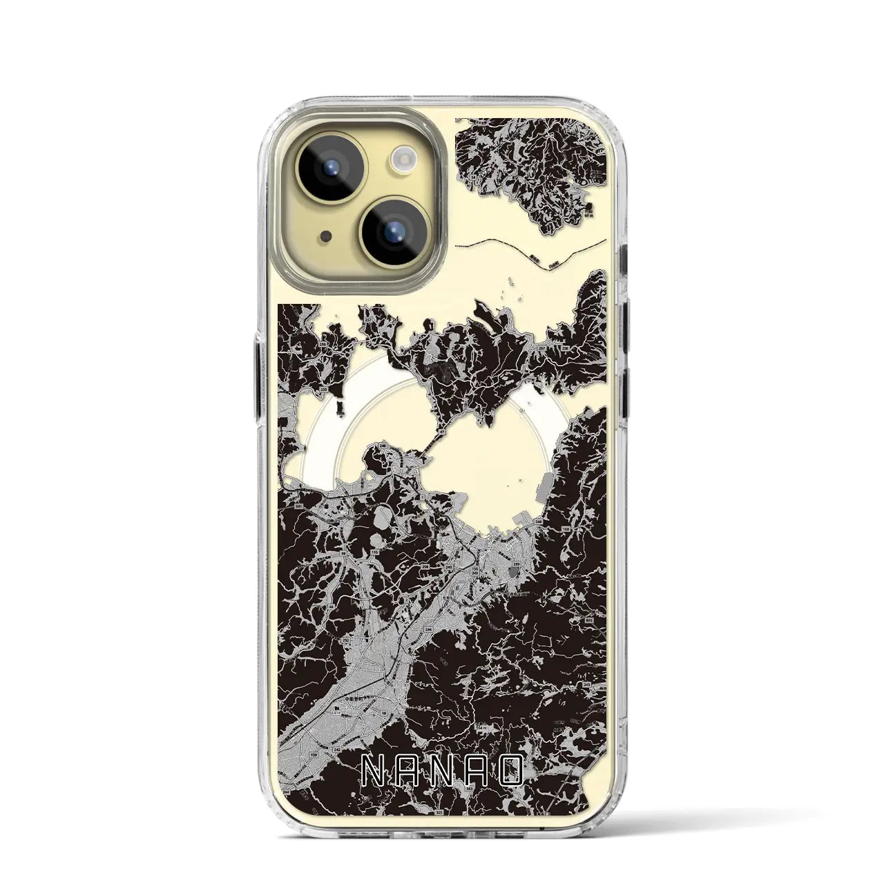 【七尾(石川県)】地図柄iPhoneケース(MagSafeタイプ)