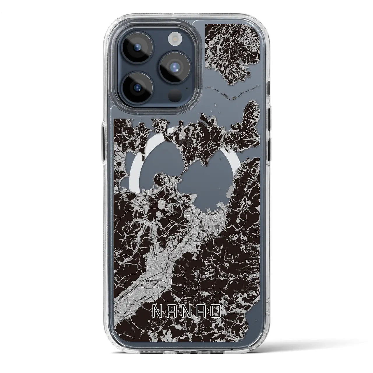 【七尾(石川県)】地図柄iPhoneケース(MagSafeタイプ)