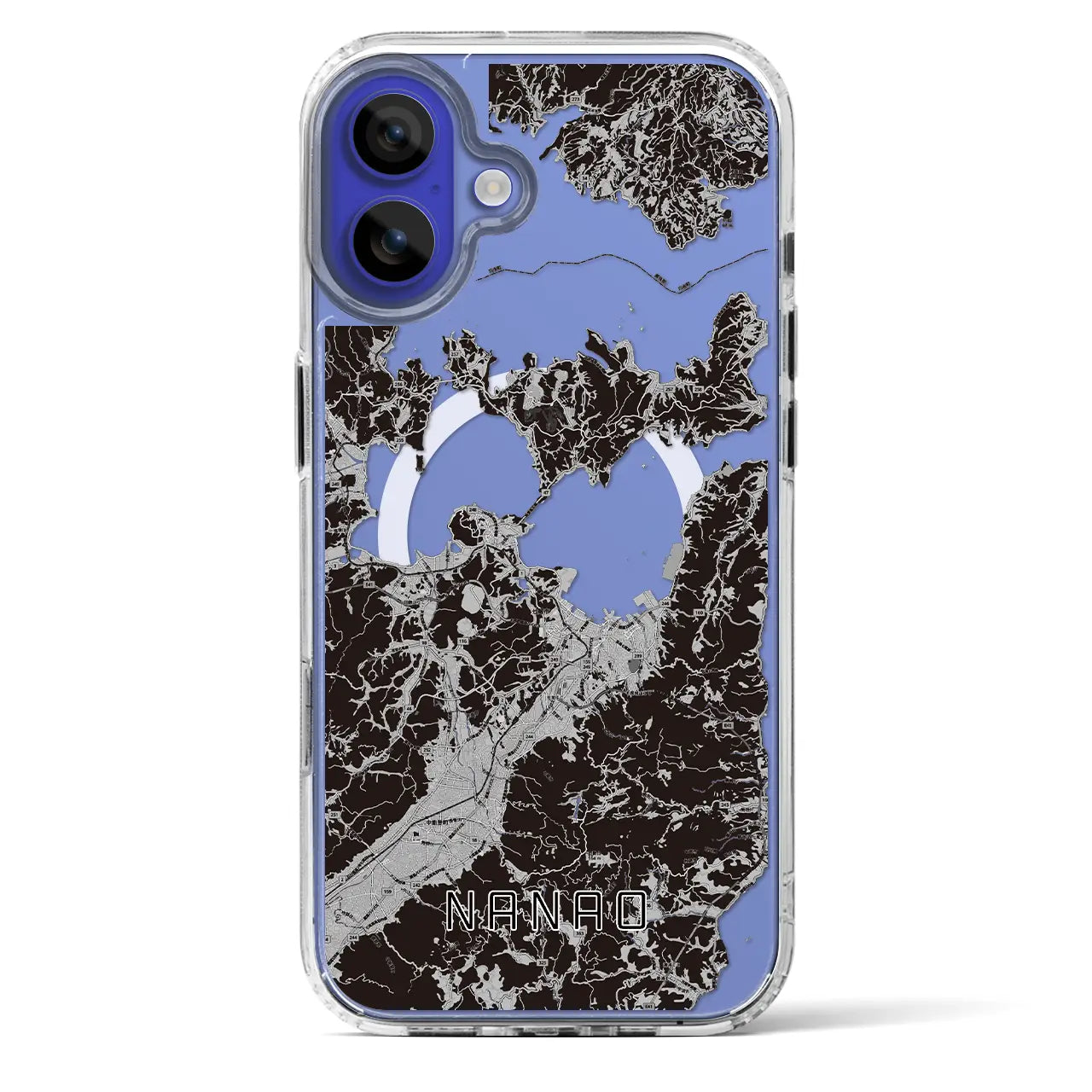 【七尾(石川県)】地図柄iPhoneケース(MagSafeタイプ)