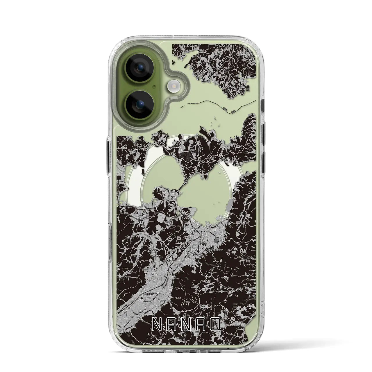 【七尾(石川県)】地図柄iPhoneケース(MagSafeタイプ)