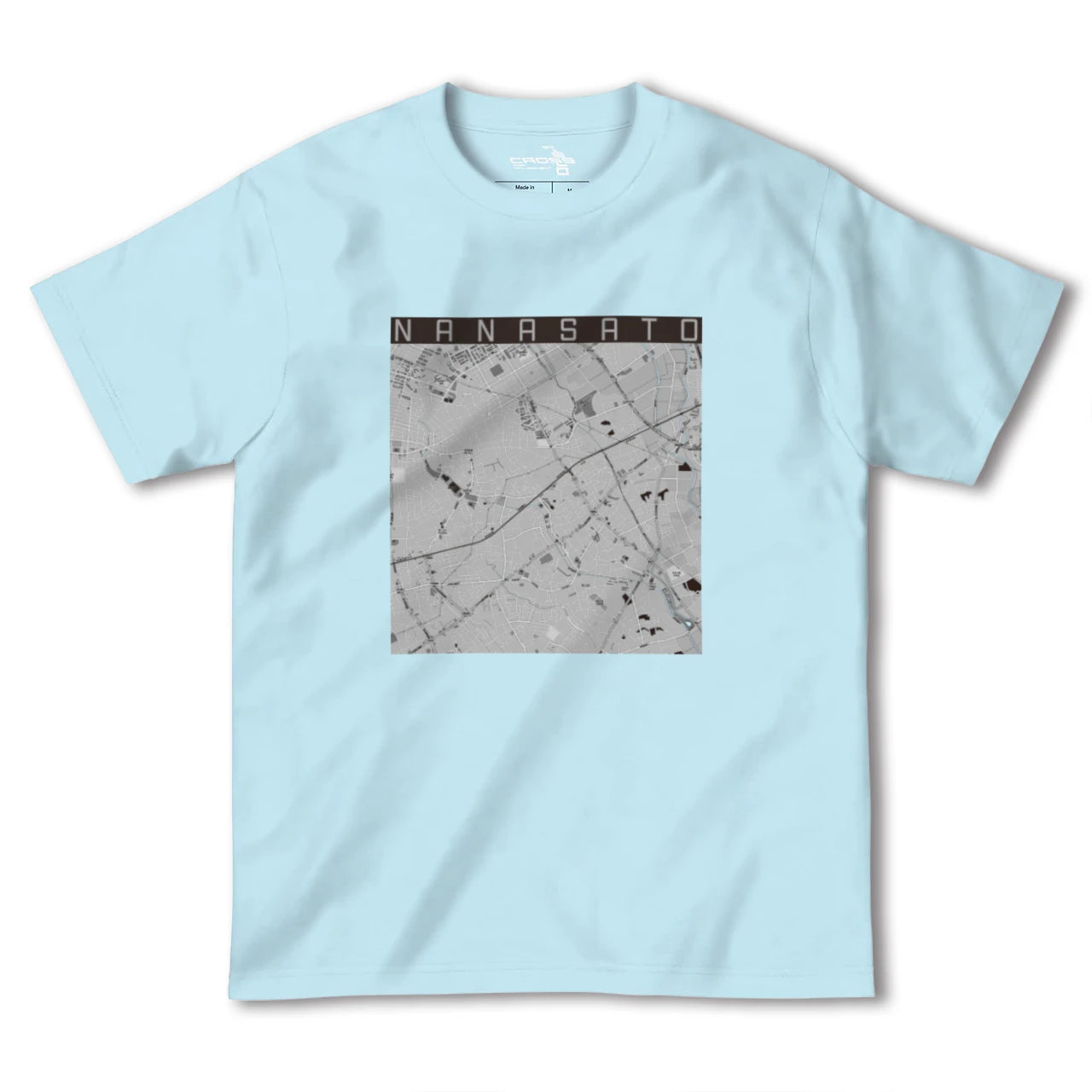 【七里(埼玉県)】地図柄ヘビーウェイトTシャツ