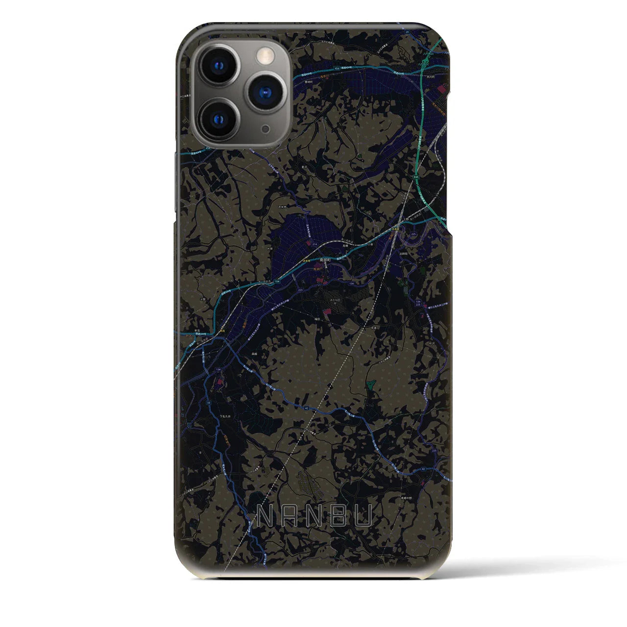 【南部(青森県)】地図柄iPhoneケース(バックカバータイプ)