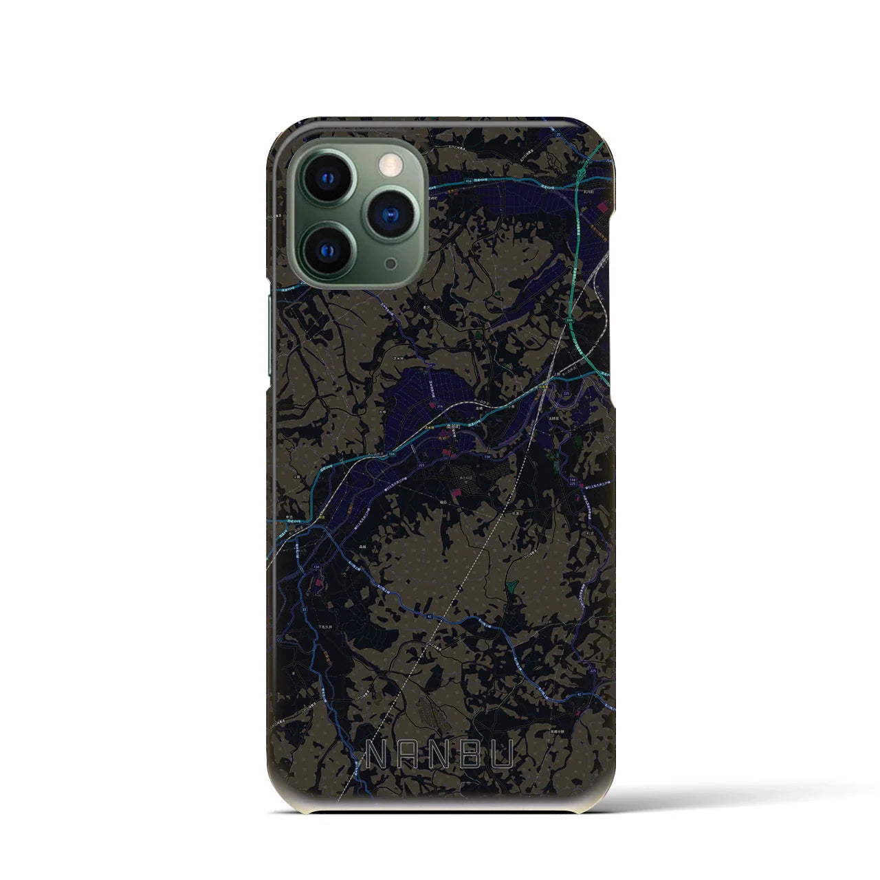 【南部(青森県)】地図柄iPhoneケース(バックカバータイプ)