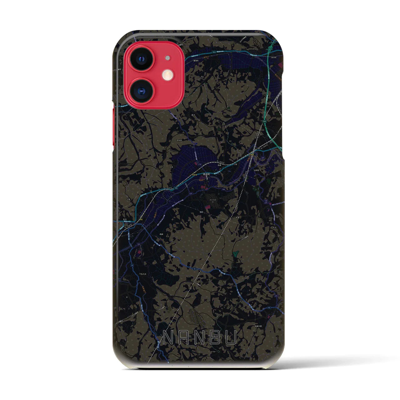 【南部(青森県)】地図柄iPhoneケース(バックカバータイプ)