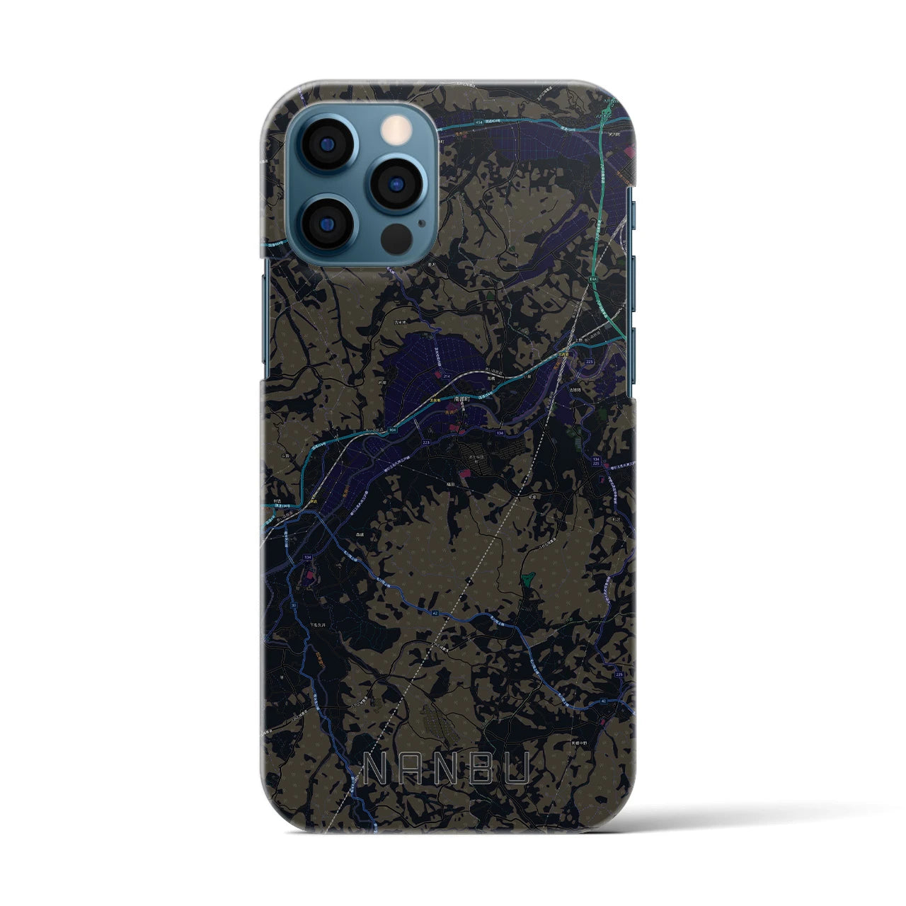 【南部(青森県)】地図柄iPhoneケース(バックカバータイプ)