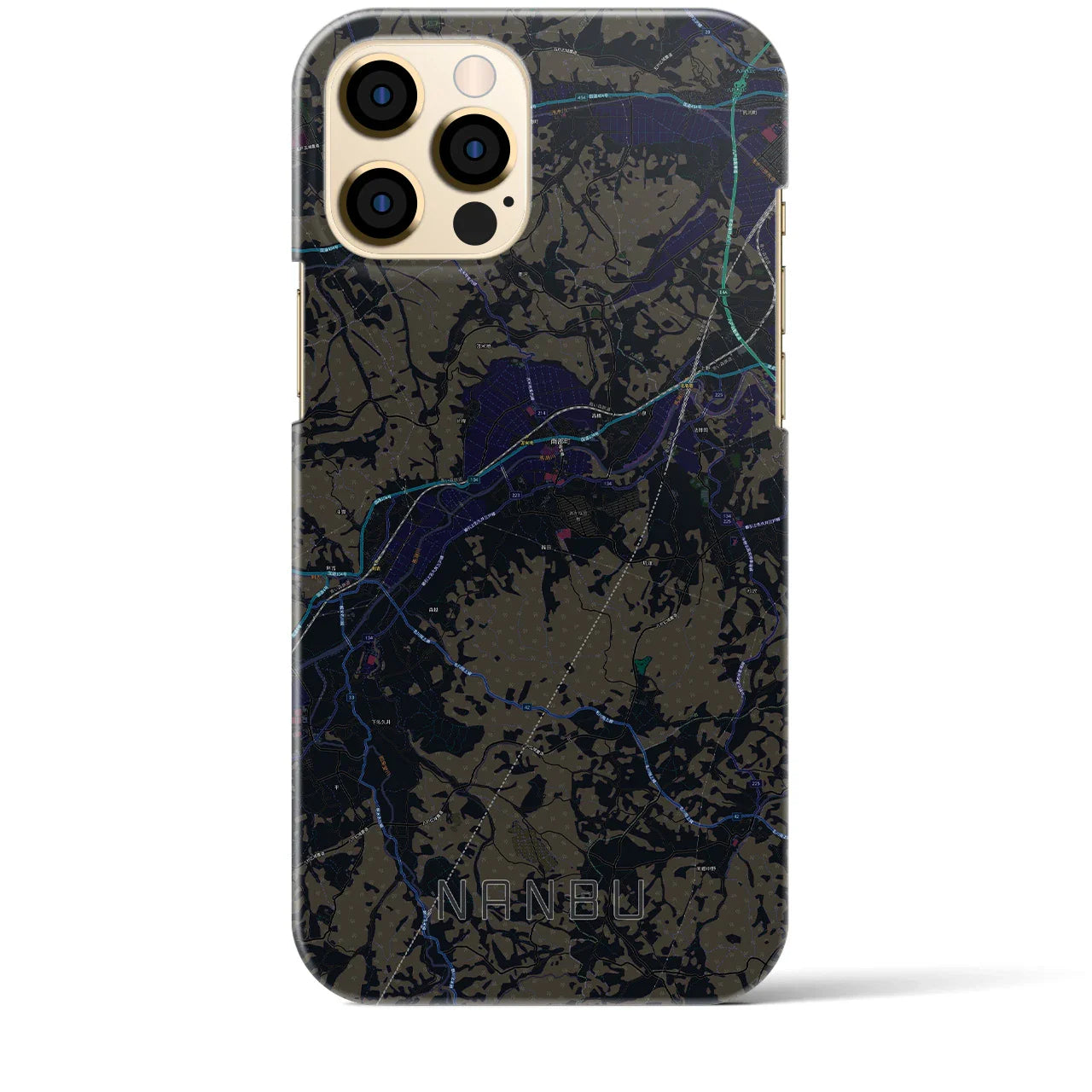 【南部(青森県)】地図柄iPhoneケース(バックカバータイプ)