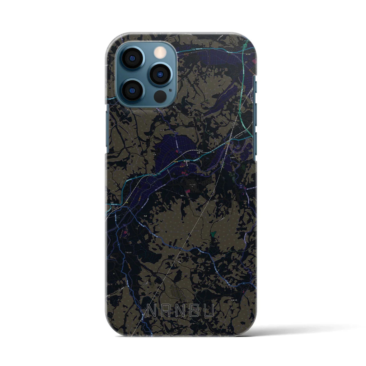 【南部(青森県)】地図柄iPhoneケース(バックカバータイプ)