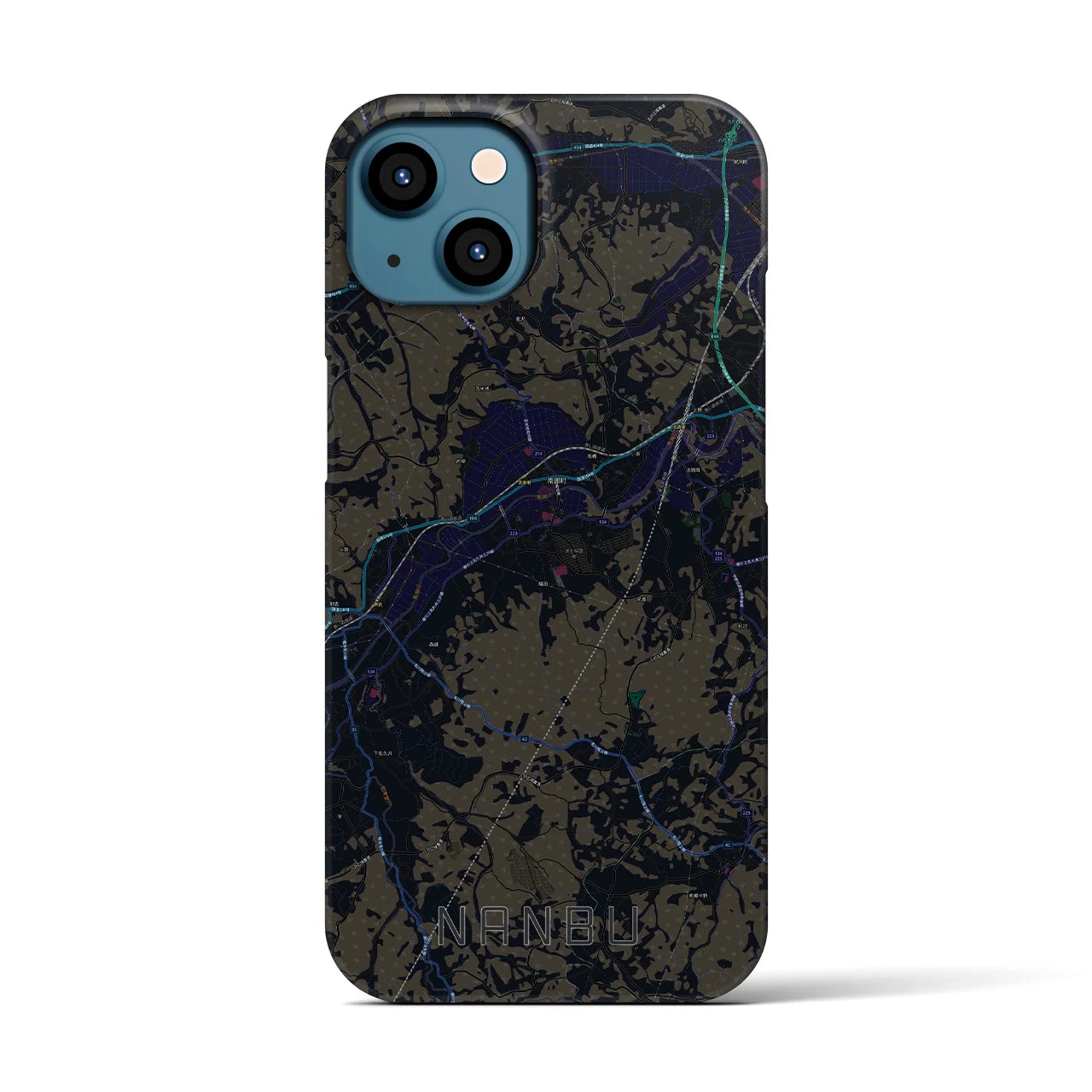 【南部(青森県)】地図柄iPhoneケース(バックカバータイプ)