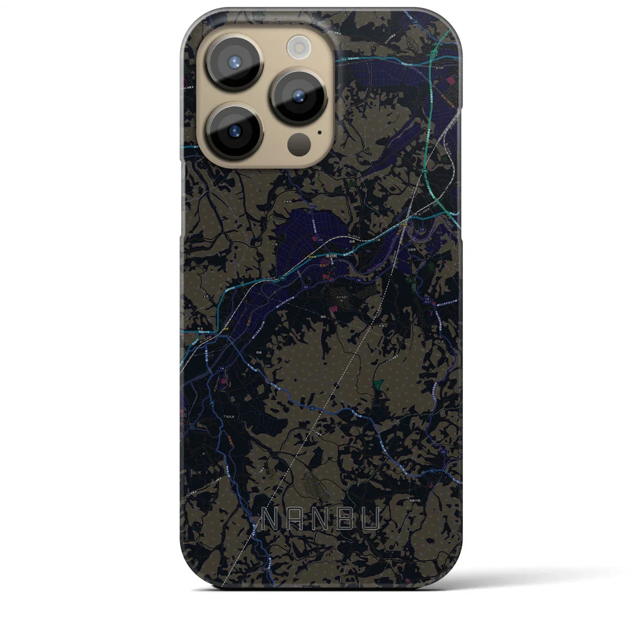 【南部(青森県)】地図柄iPhoneケース(バックカバータイプ)