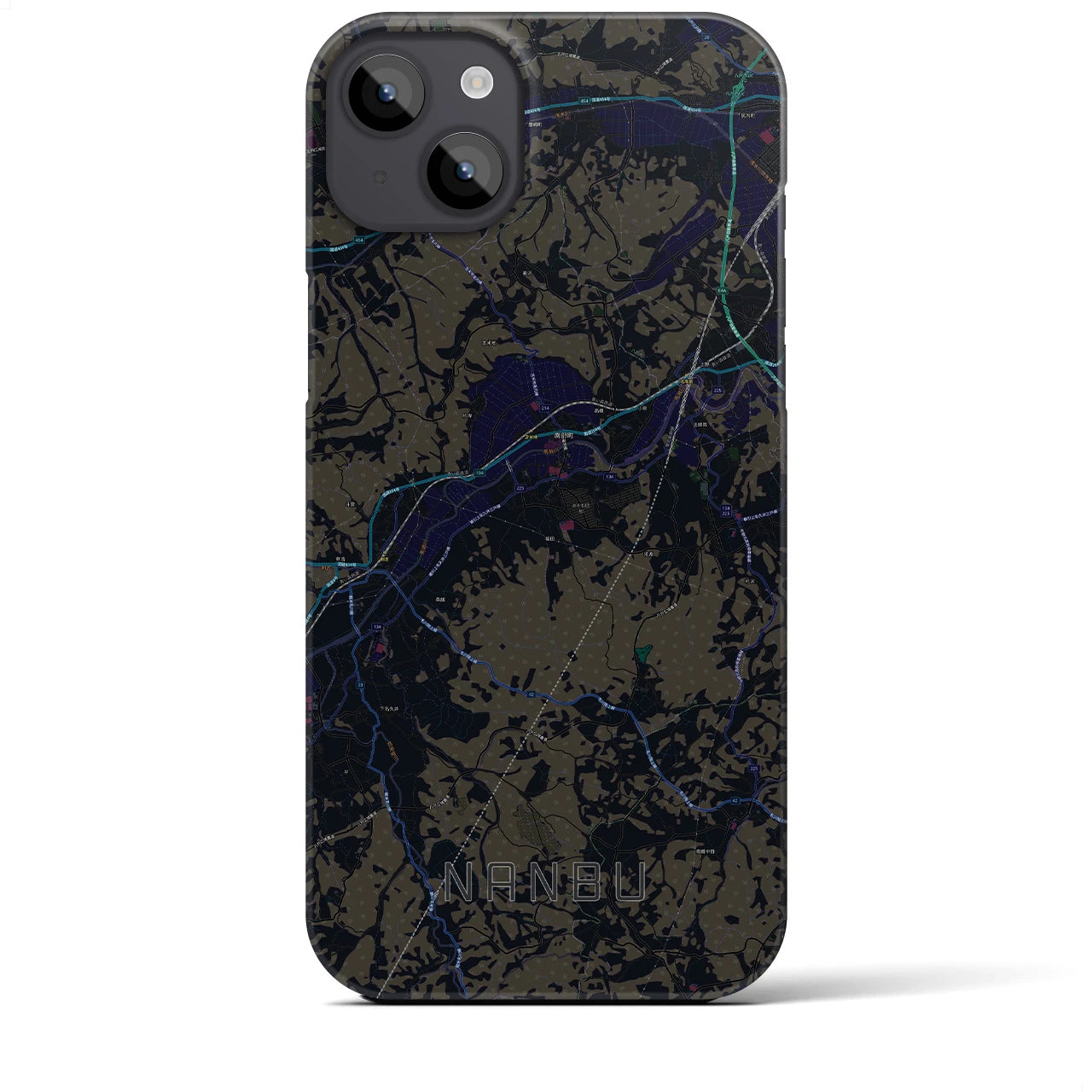 【南部(青森県)】地図柄iPhoneケース(バックカバータイプ)