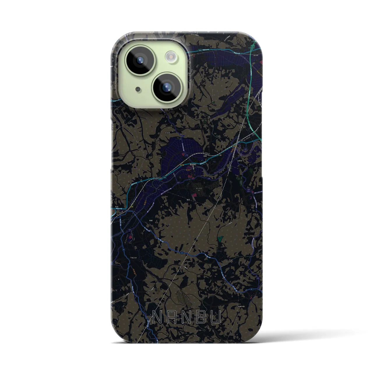 【南部(青森県)】地図柄iPhoneケース(バックカバータイプ)
