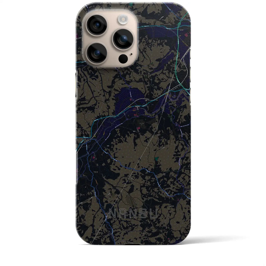 【南部(青森県)】地図柄iPhoneケース(バックカバータイプ)