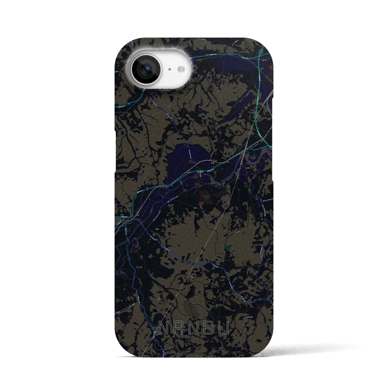 【南部(青森県)】地図柄iPhoneケース(バックカバータイプ)