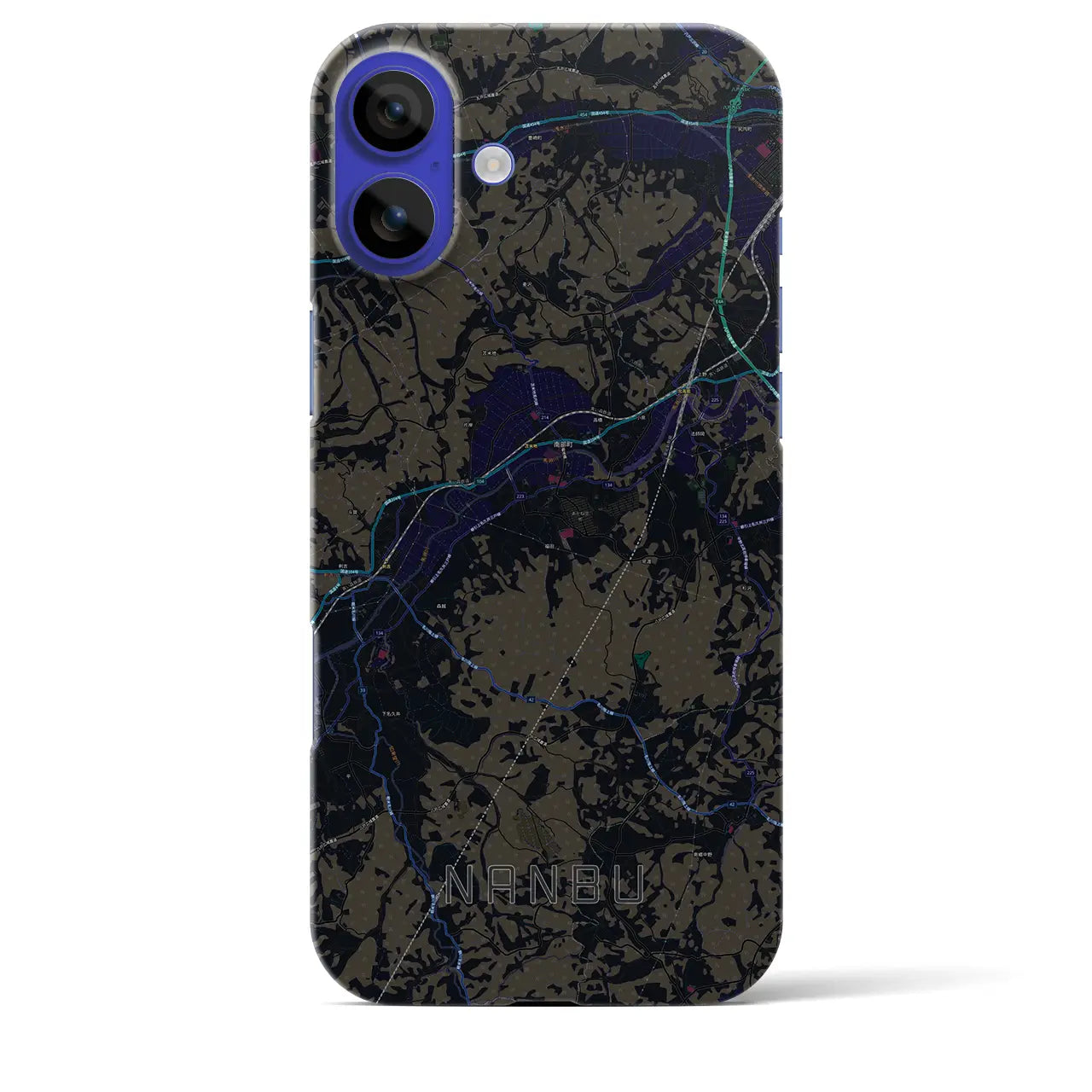 【南部(青森県)】地図柄iPhoneケース(バックカバータイプ)