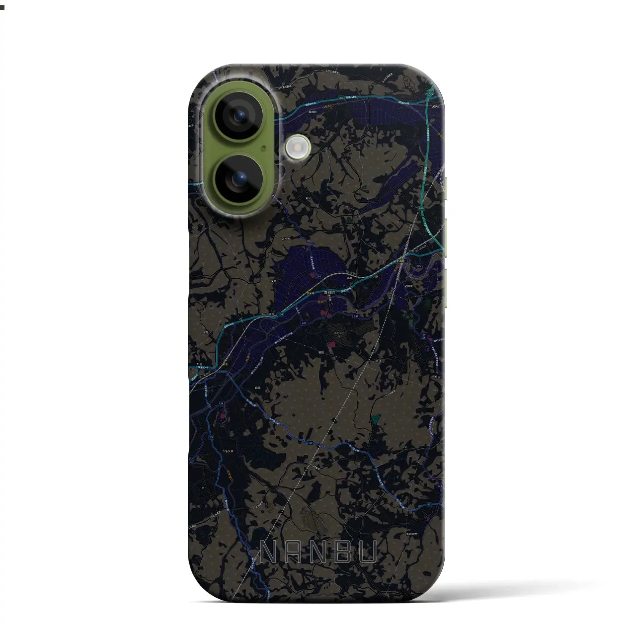 【南部(青森県)】地図柄iPhoneケース(バックカバータイプ)