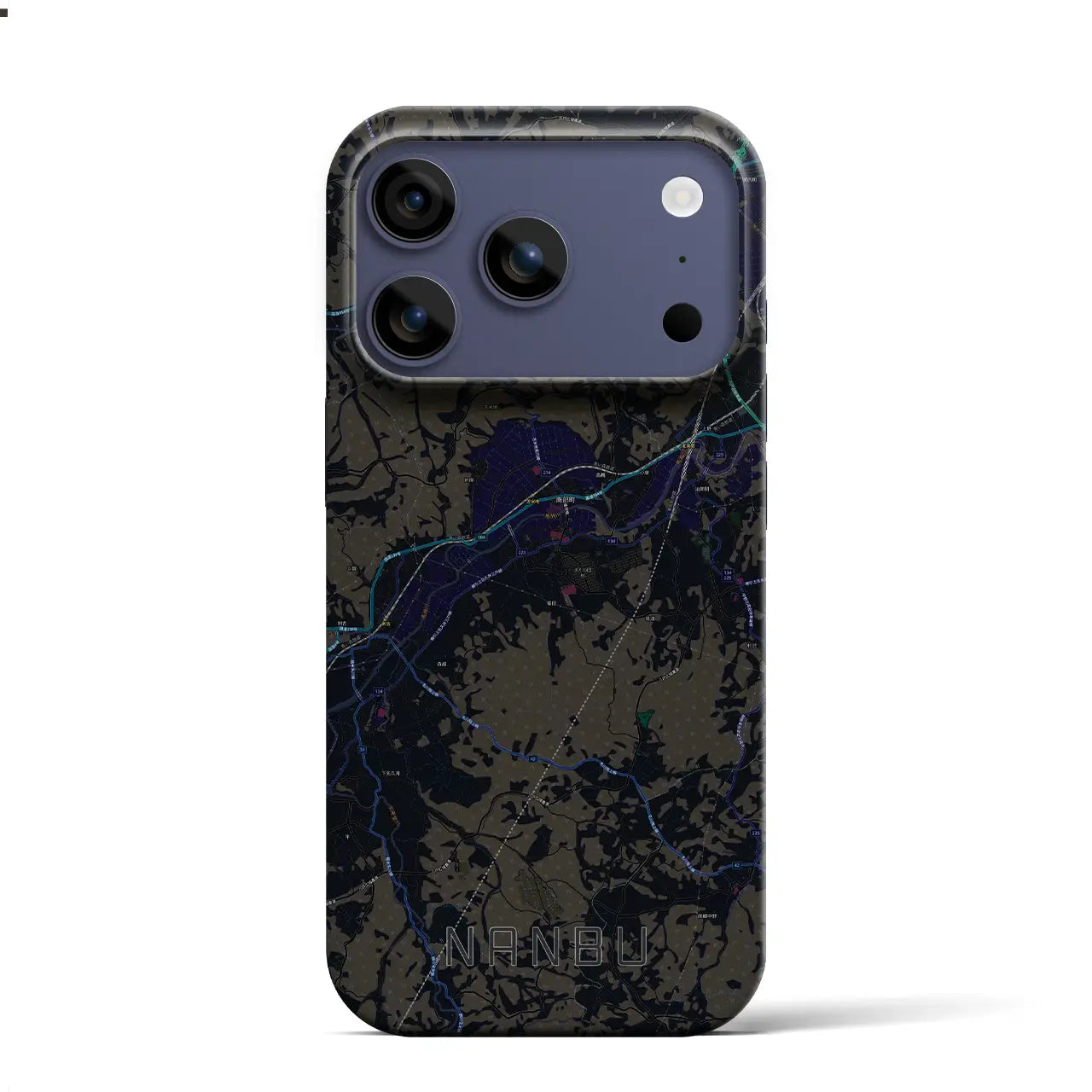 【南部(青森県)】地図柄iPhoneケース(バックカバータイプ)