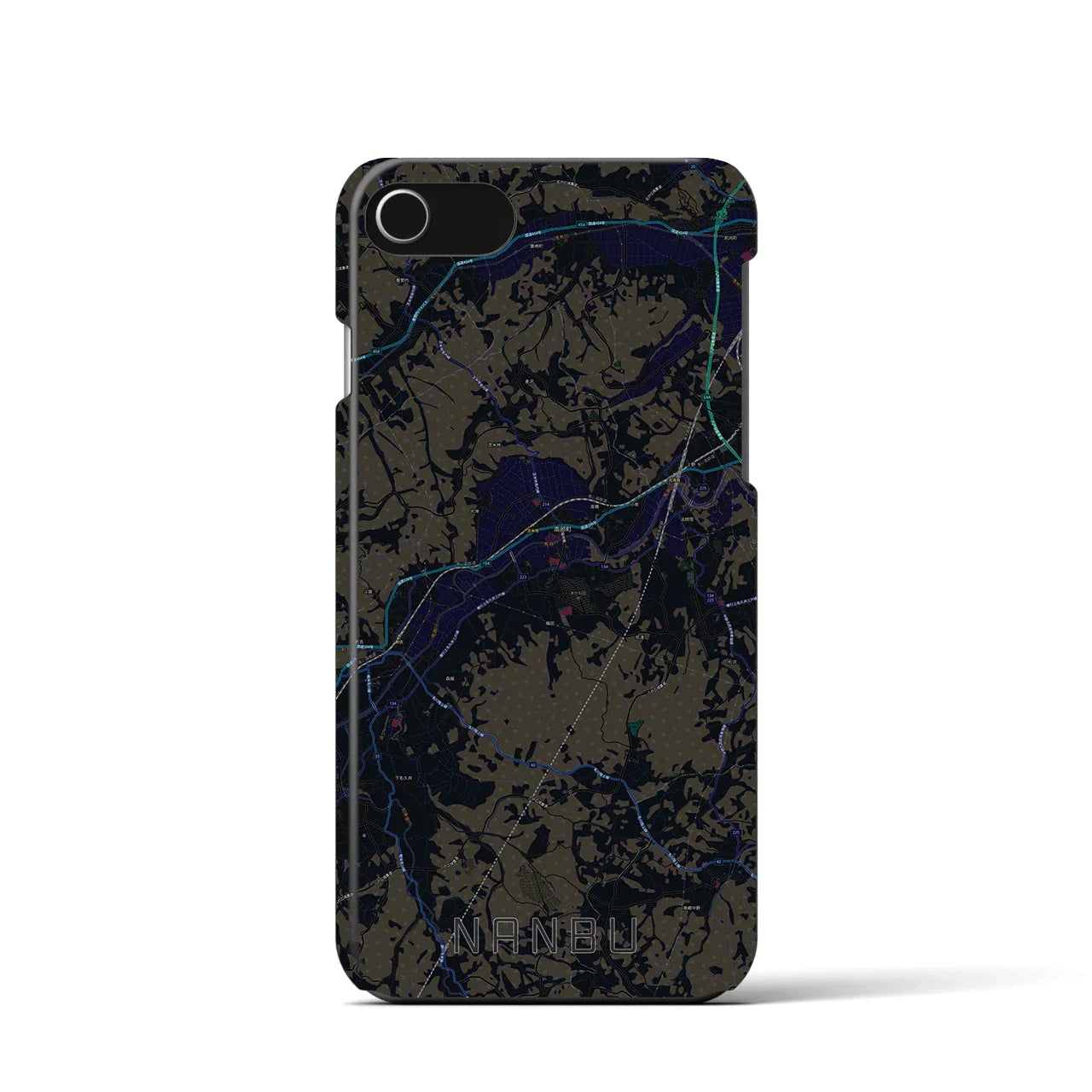 【南部(青森県)】地図柄iPhoneケース(バックカバータイプ)