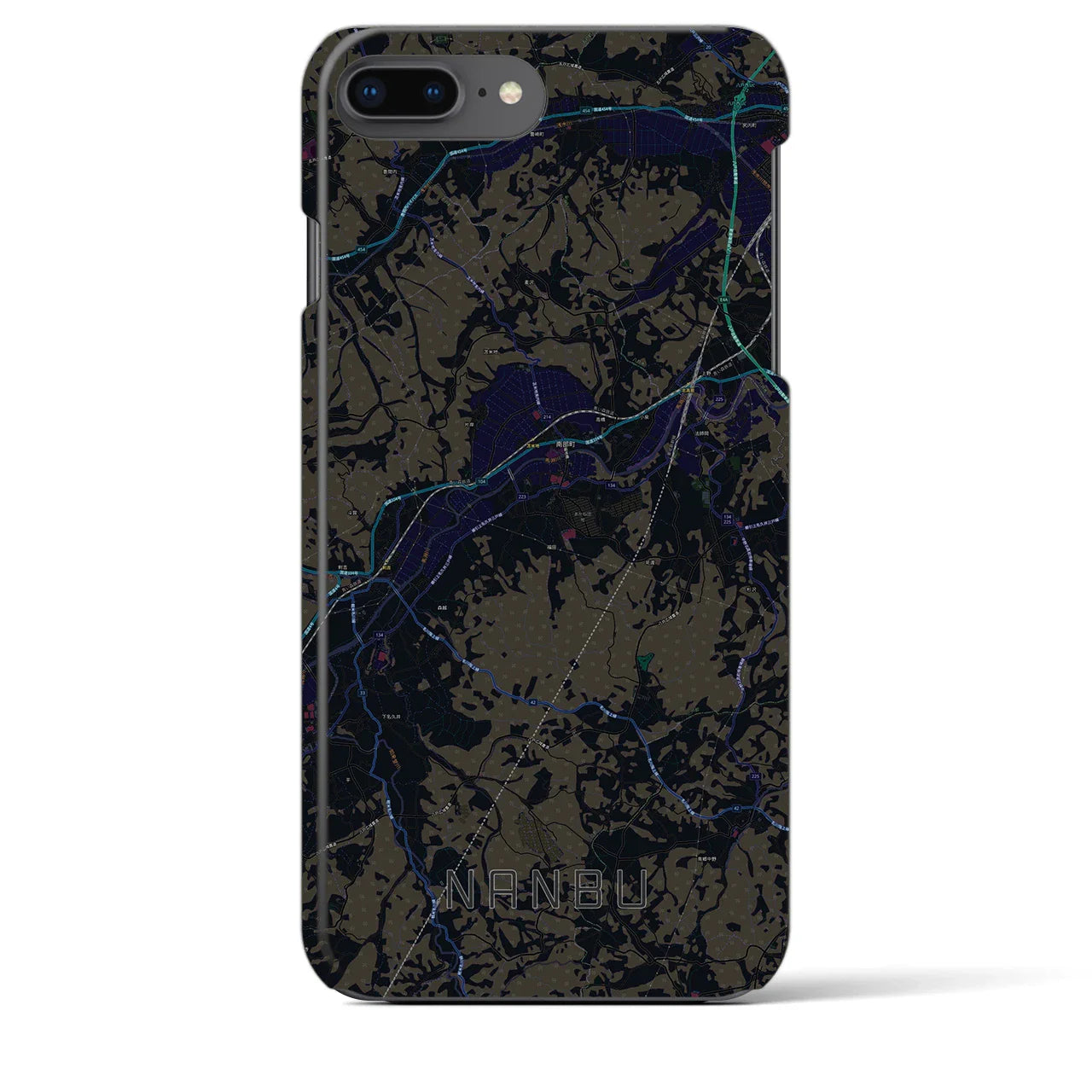 【南部(青森県)】地図柄iPhoneケース(バックカバータイプ)