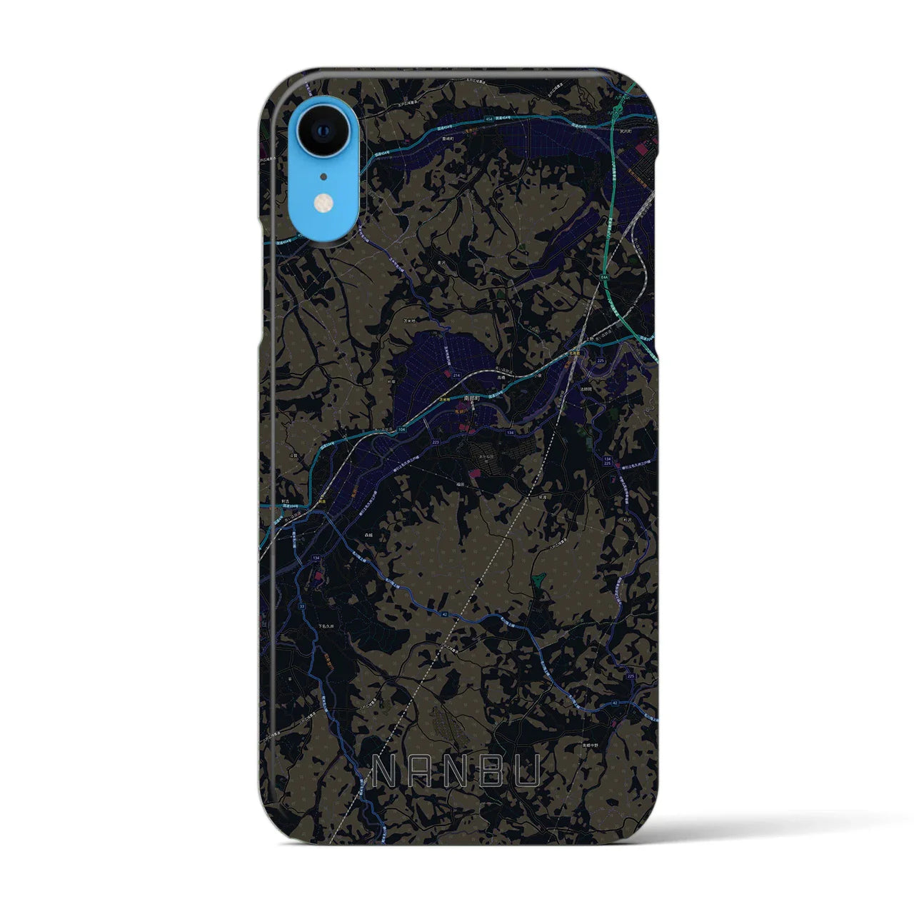 【南部(青森県)】地図柄iPhoneケース(バックカバータイプ)