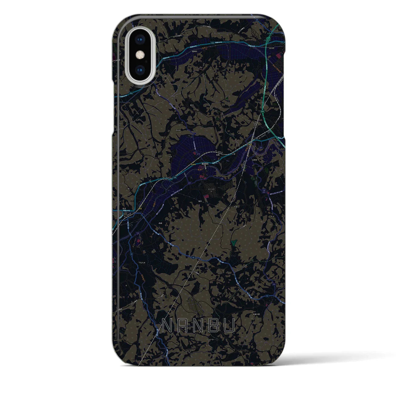 【南部(青森県)】地図柄iPhoneケース(バックカバータイプ)