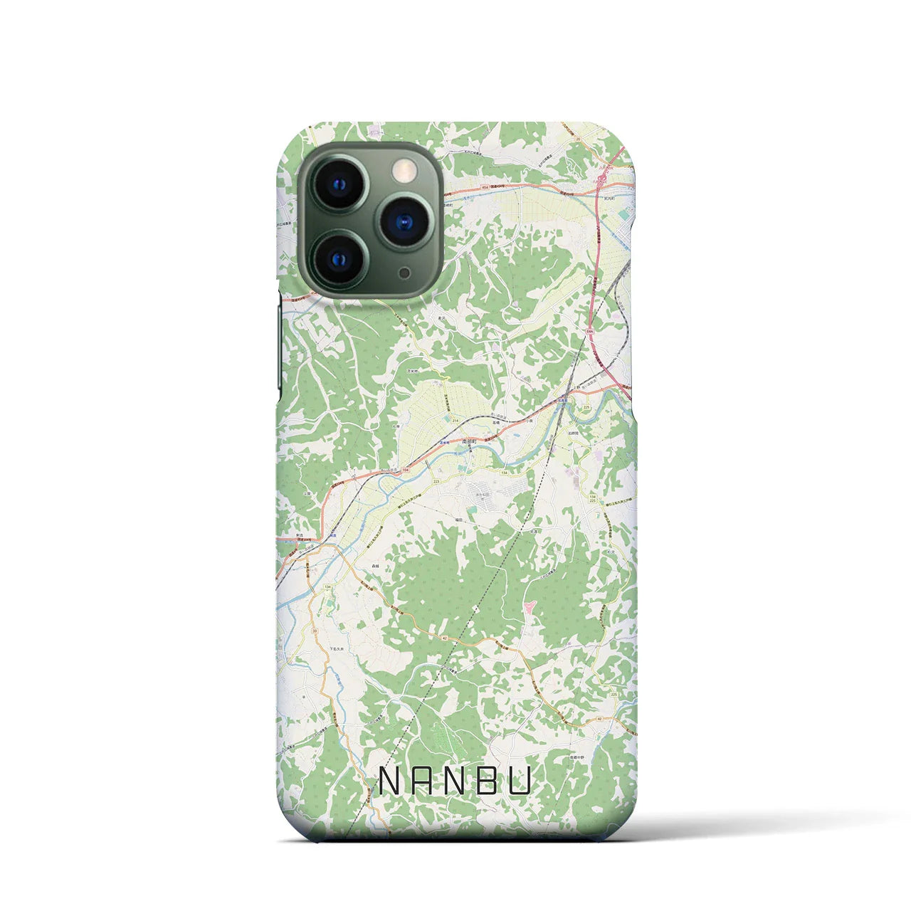 【南部(青森県)】地図柄iPhoneケース(バックカバータイプ)