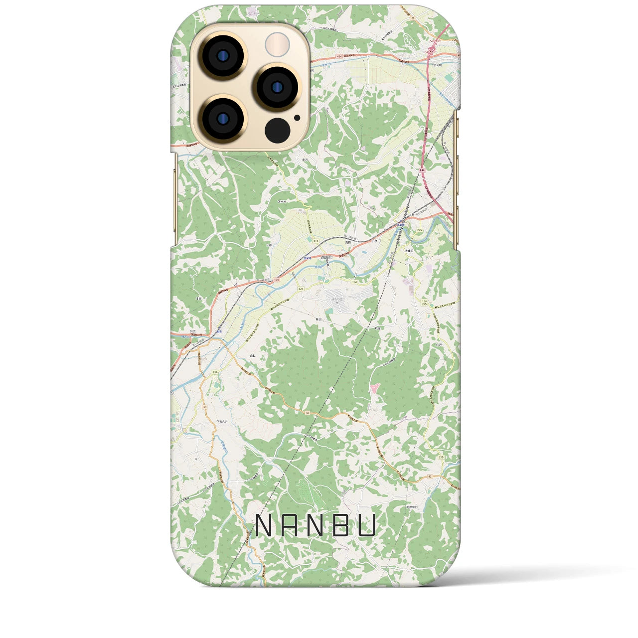 【南部(青森県)】地図柄iPhoneケース(バックカバータイプ)