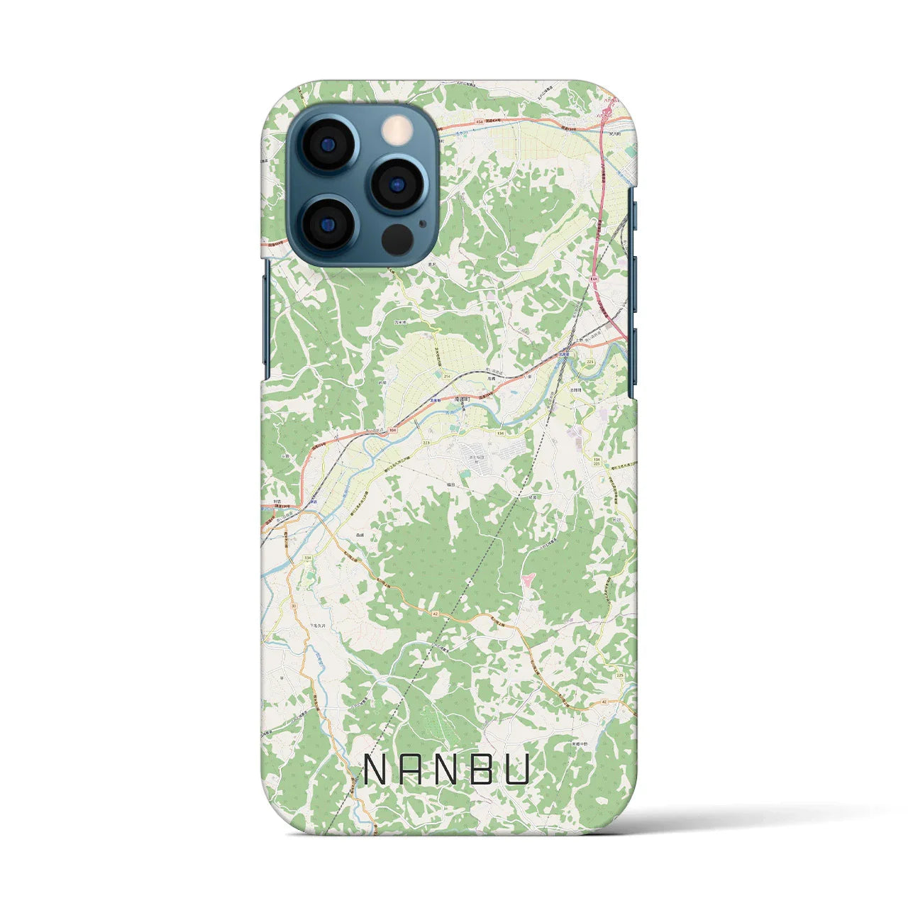 【南部(青森県)】地図柄iPhoneケース(バックカバータイプ)