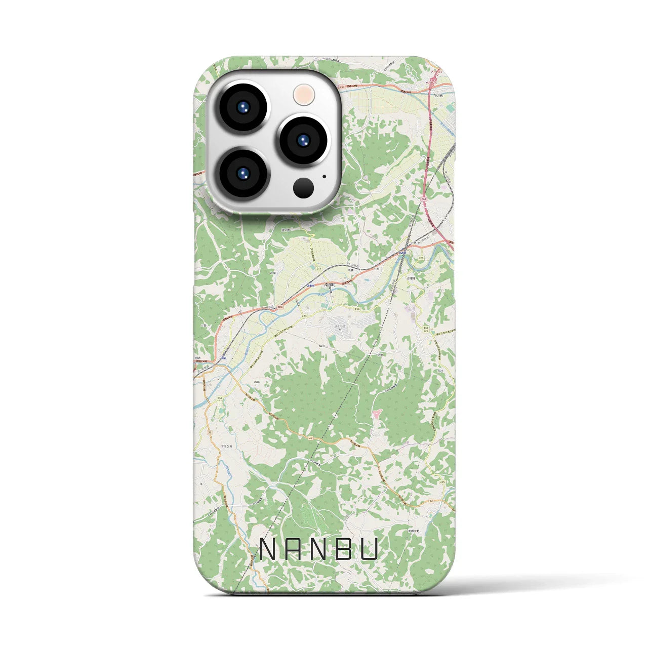 【南部(青森県)】地図柄iPhoneケース(バックカバータイプ)