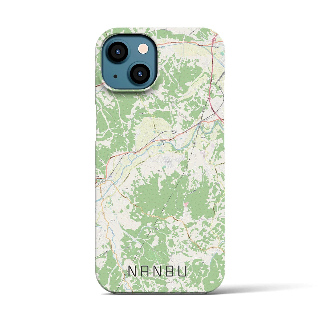 【南部(青森県)】地図柄iPhoneケース(バックカバータイプ)