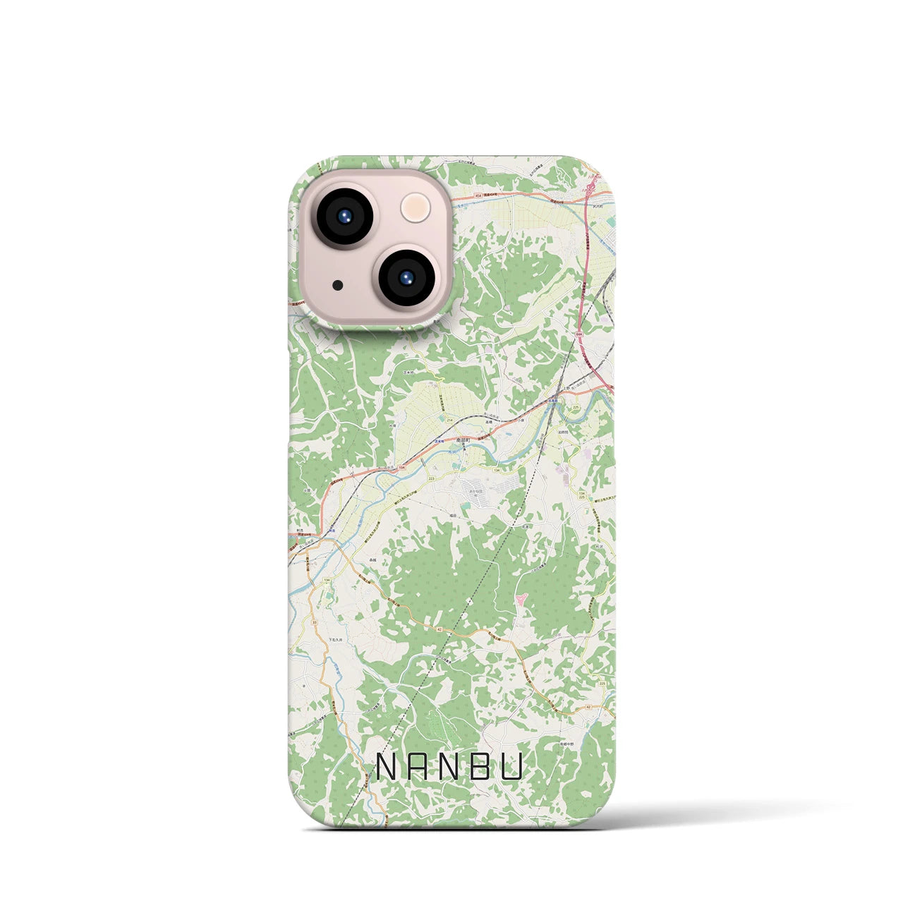 【南部(青森県)】地図柄iPhoneケース(バックカバータイプ)