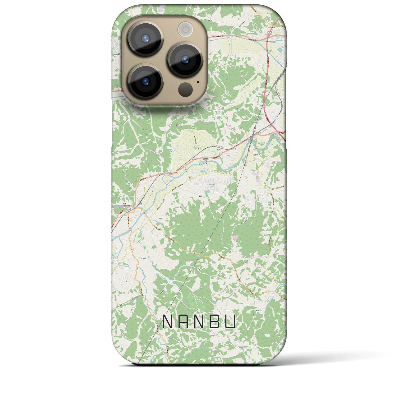 【南部(青森県)】地図柄iPhoneケース(バックカバータイプ)