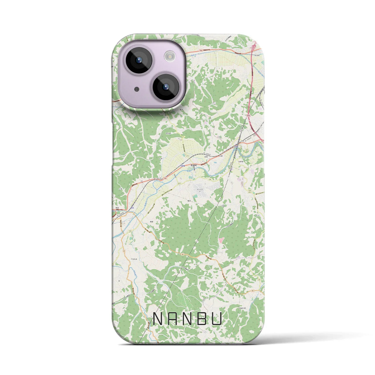 【南部(青森県)】地図柄iPhoneケース(バックカバータイプ)