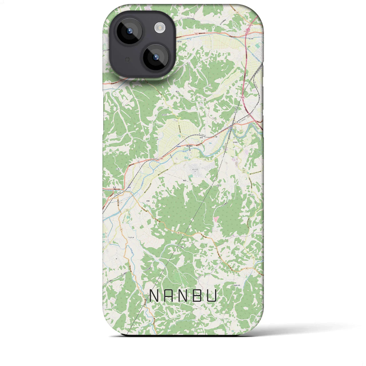 【南部(青森県)】地図柄iPhoneケース(バックカバータイプ)