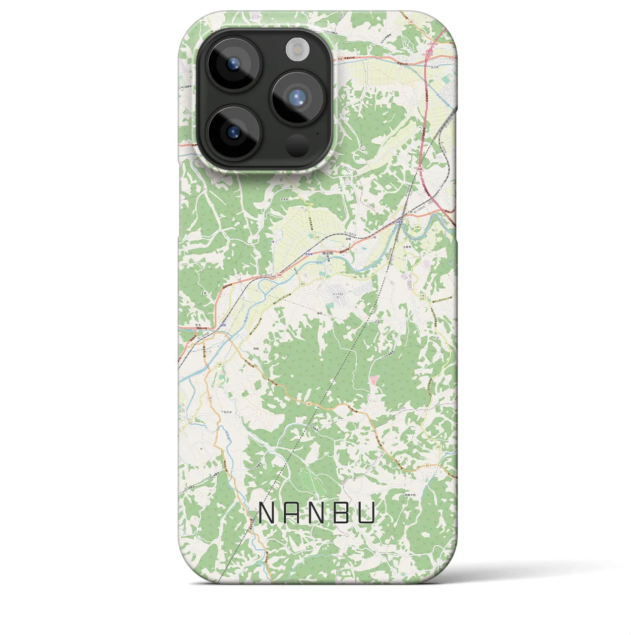 【南部(青森県)】地図柄iPhoneケース(バックカバータイプ)