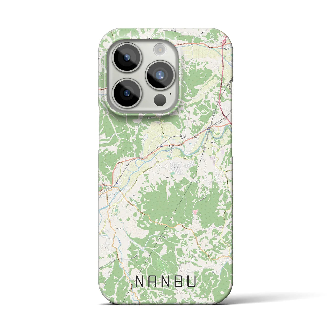 【南部(青森県)】地図柄iPhoneケース(バックカバータイプ)