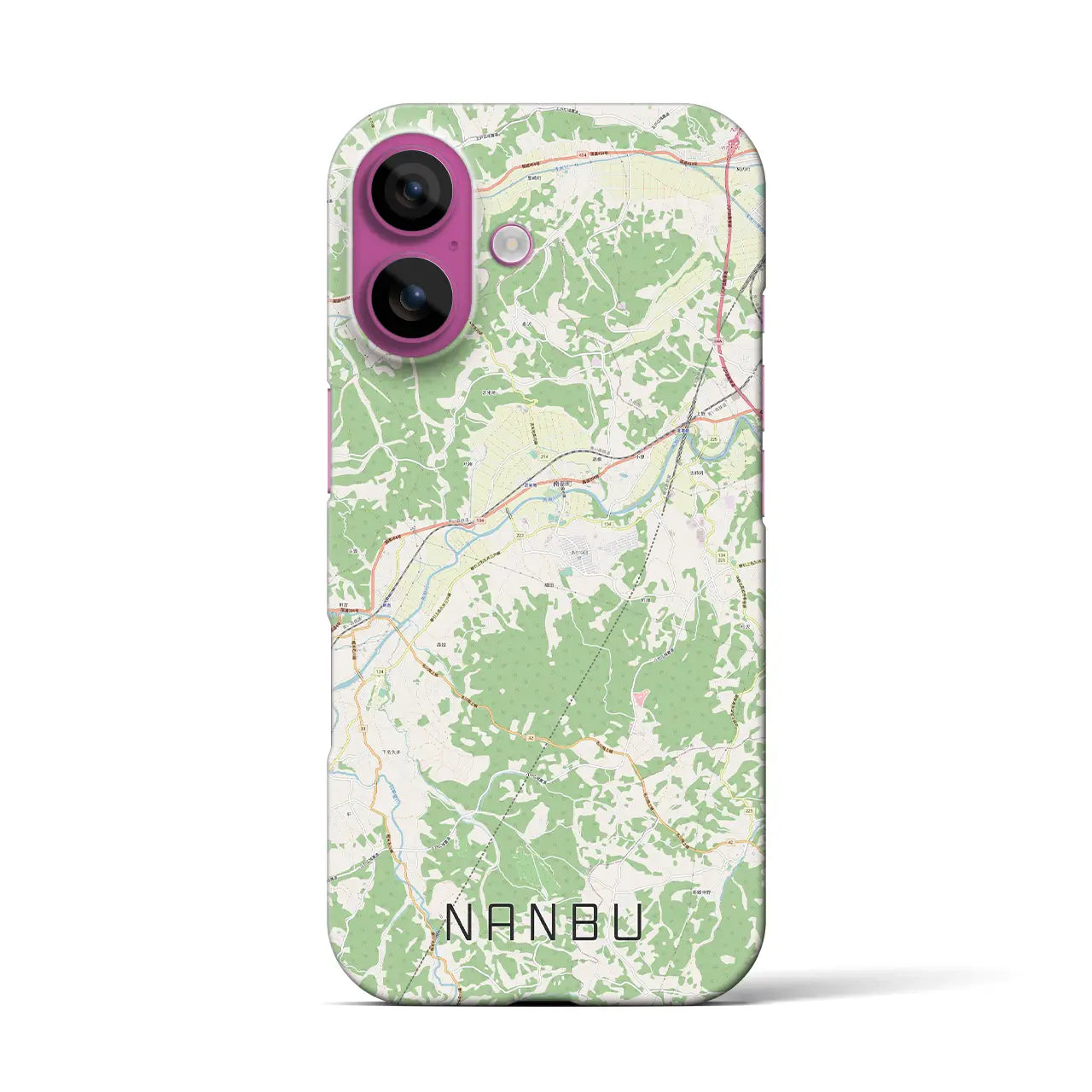 【南部(青森県)】地図柄iPhoneケース(バックカバータイプ)