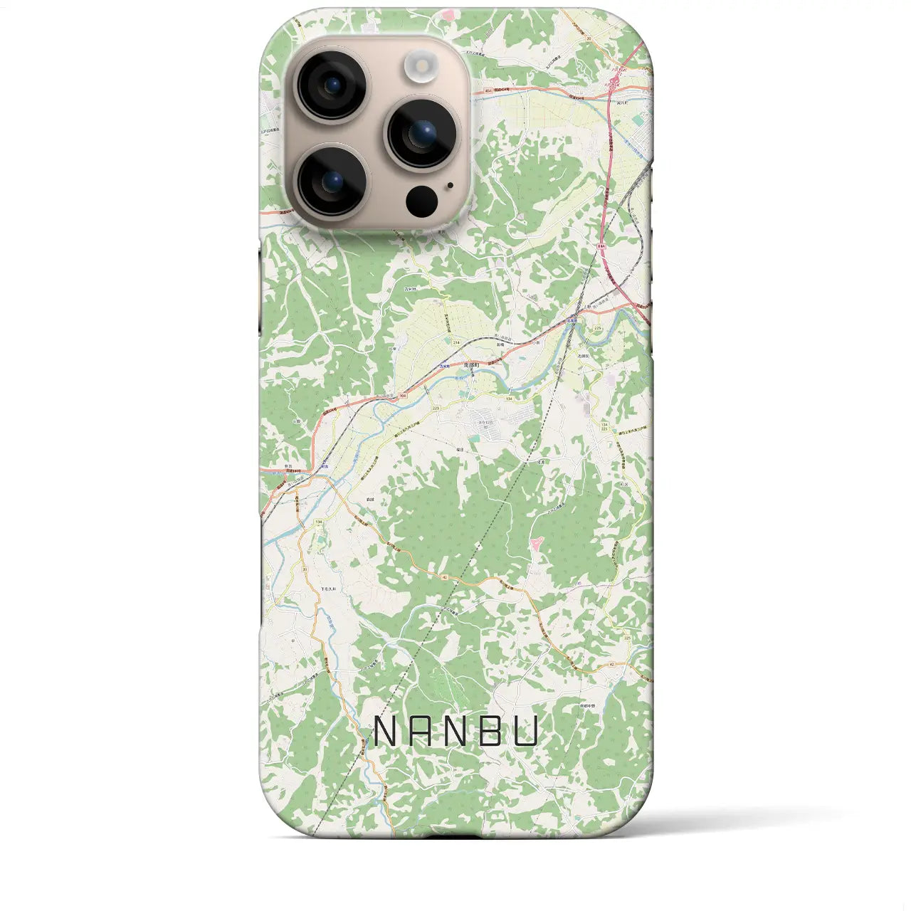 【南部(青森県)】地図柄iPhoneケース(バックカバータイプ)