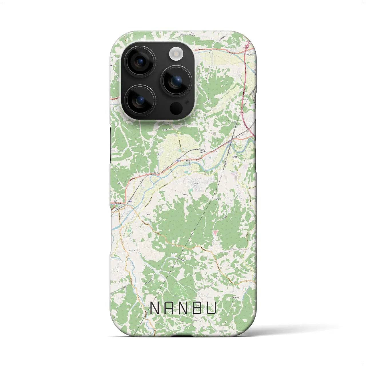 【南部(青森県)】地図柄iPhoneケース(バックカバータイプ)