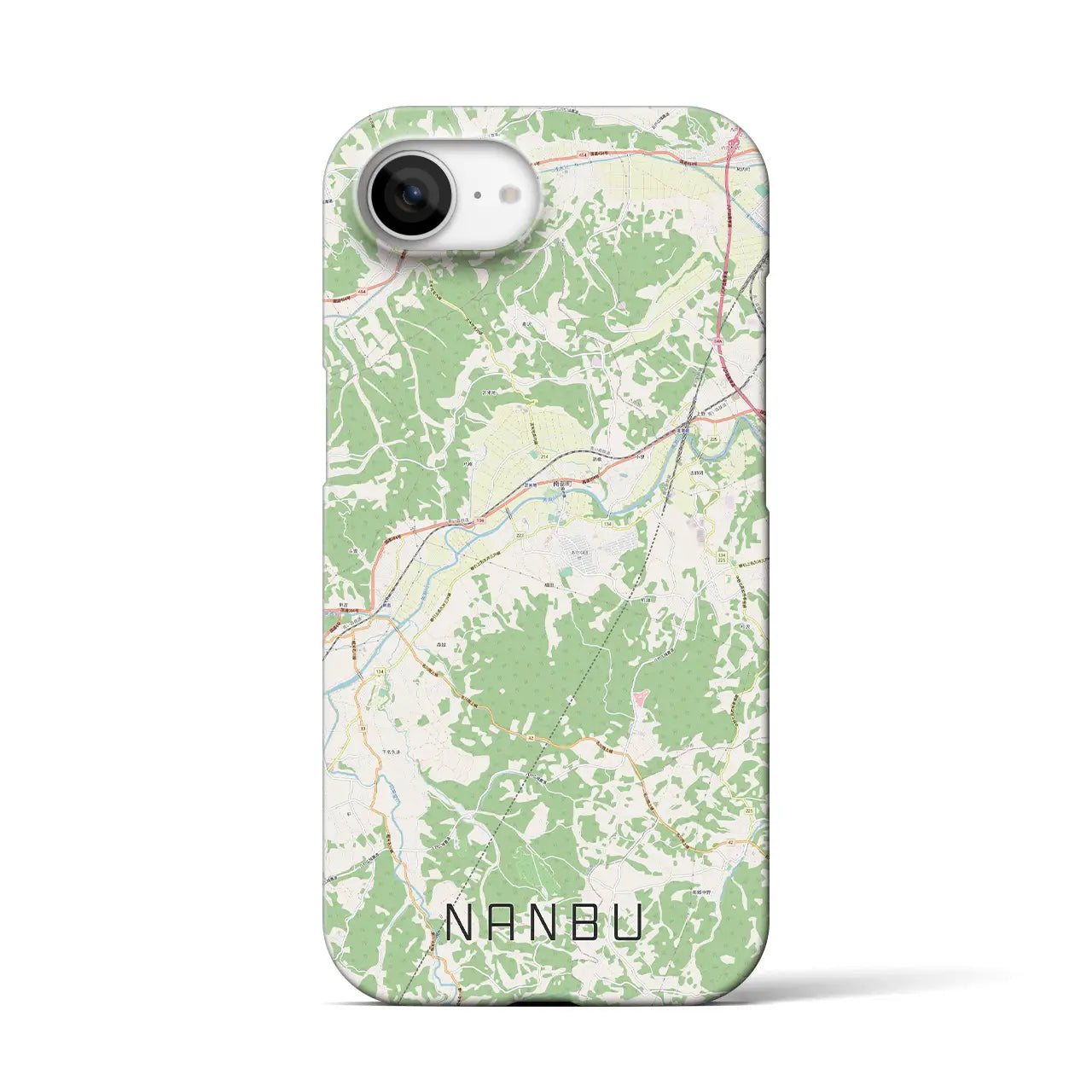 【南部(青森県)】地図柄iPhoneケース(バックカバータイプ)