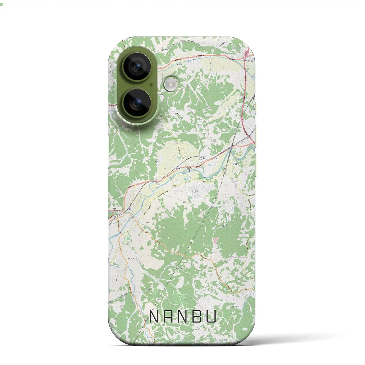 【南部(青森県)】地図柄iPhoneケース(バックカバータイプ)