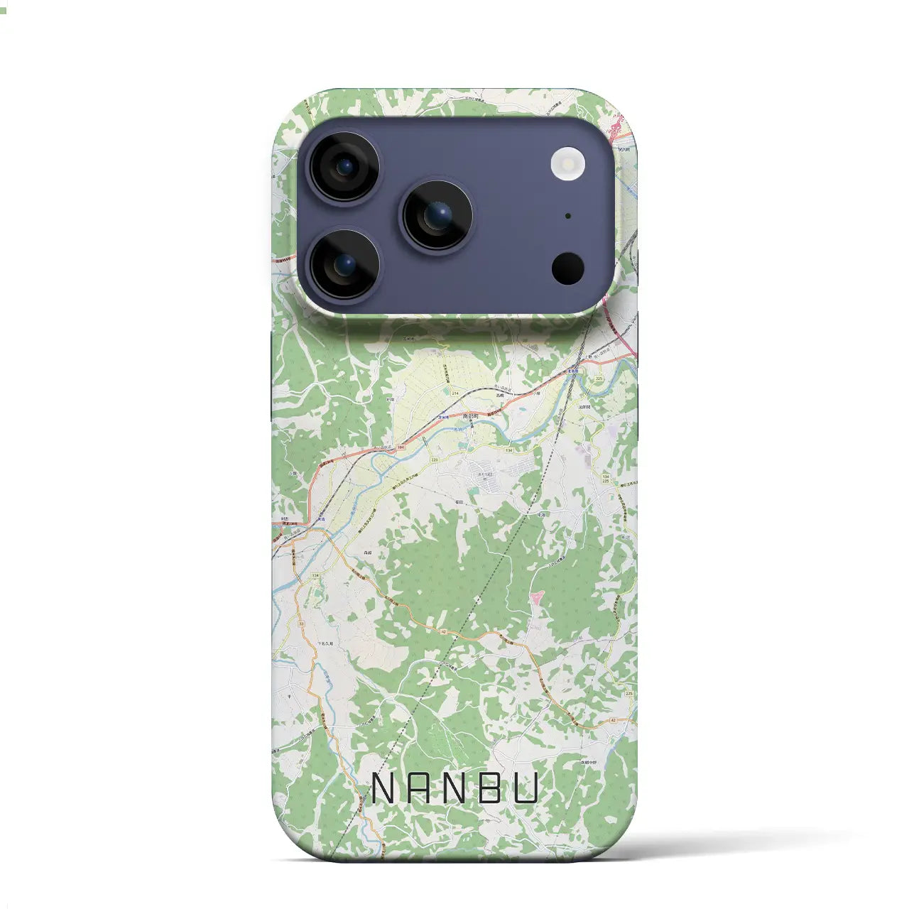 【南部(青森県)】地図柄iPhoneケース(バックカバータイプ)ナチュラル・iPhone 17 Pro Max 用