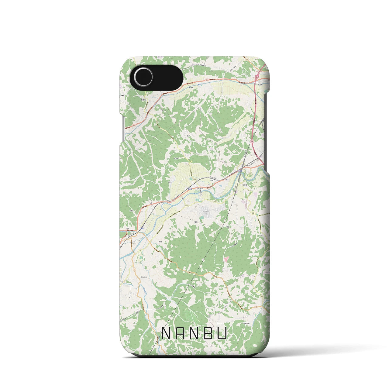 【南部(青森県)】地図柄iPhoneケース(バックカバータイプ)