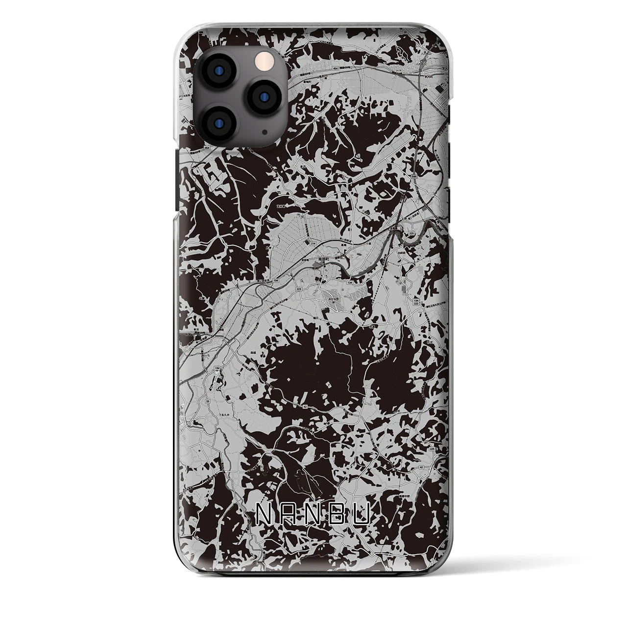 【南部(青森県)】地図柄iPhoneケース(クリアタイプ)