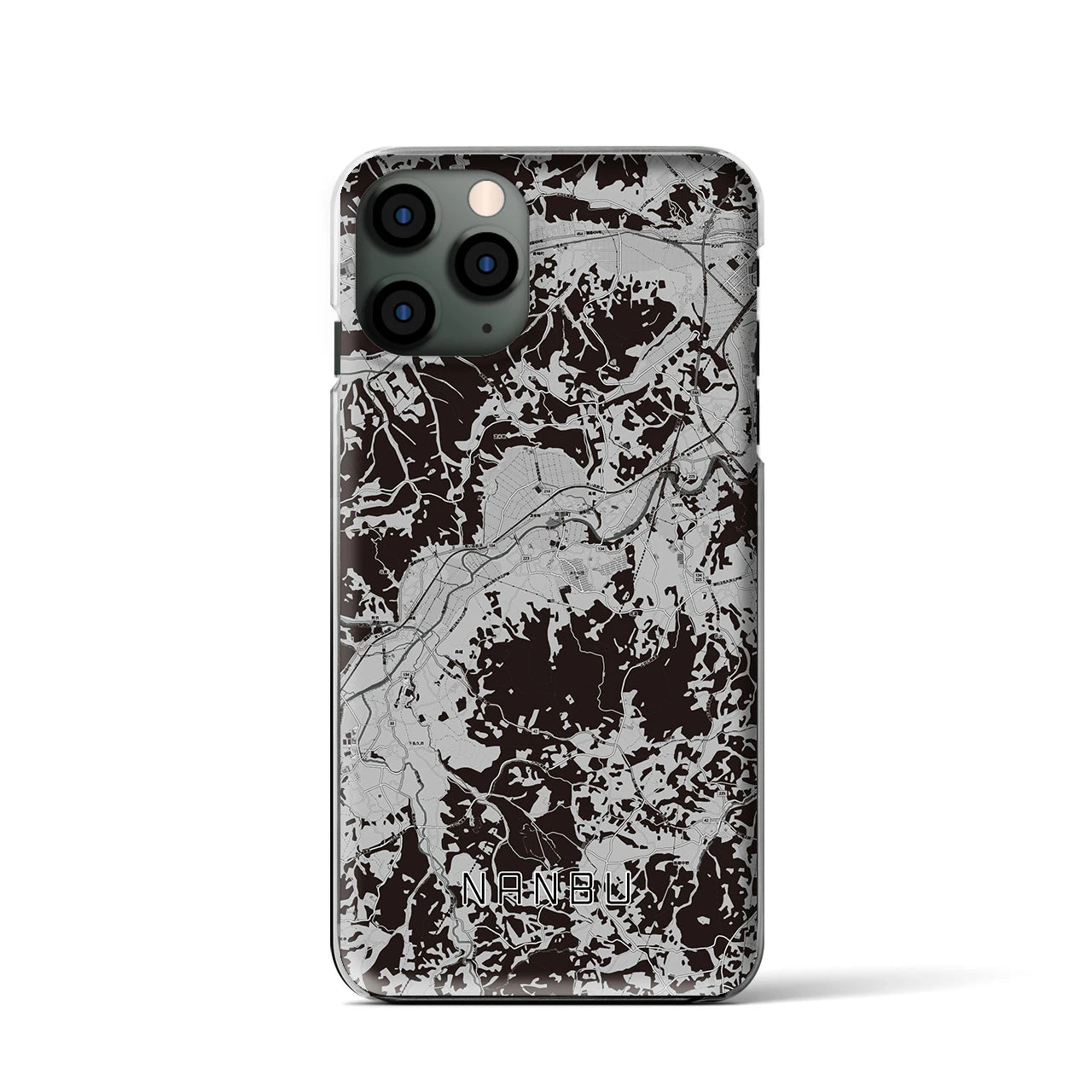 【南部(青森県)】地図柄iPhoneケース(クリアタイプ)