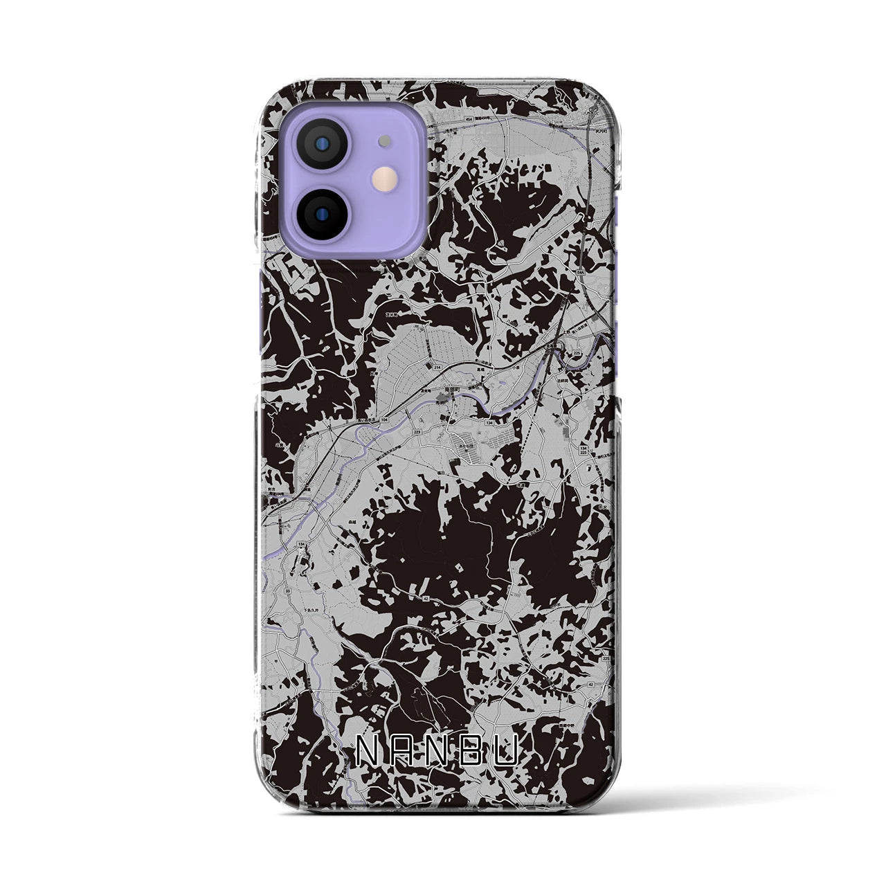 【南部(青森県)】地図柄iPhoneケース(クリアタイプ)