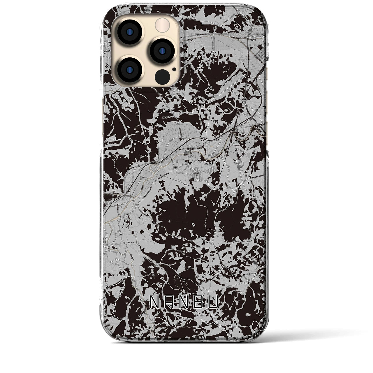 【南部(青森県)】地図柄iPhoneケース(クリアタイプ)