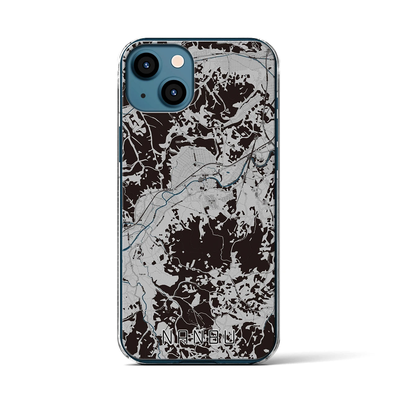 【南部(青森県)】地図柄iPhoneケース(クリアタイプ)