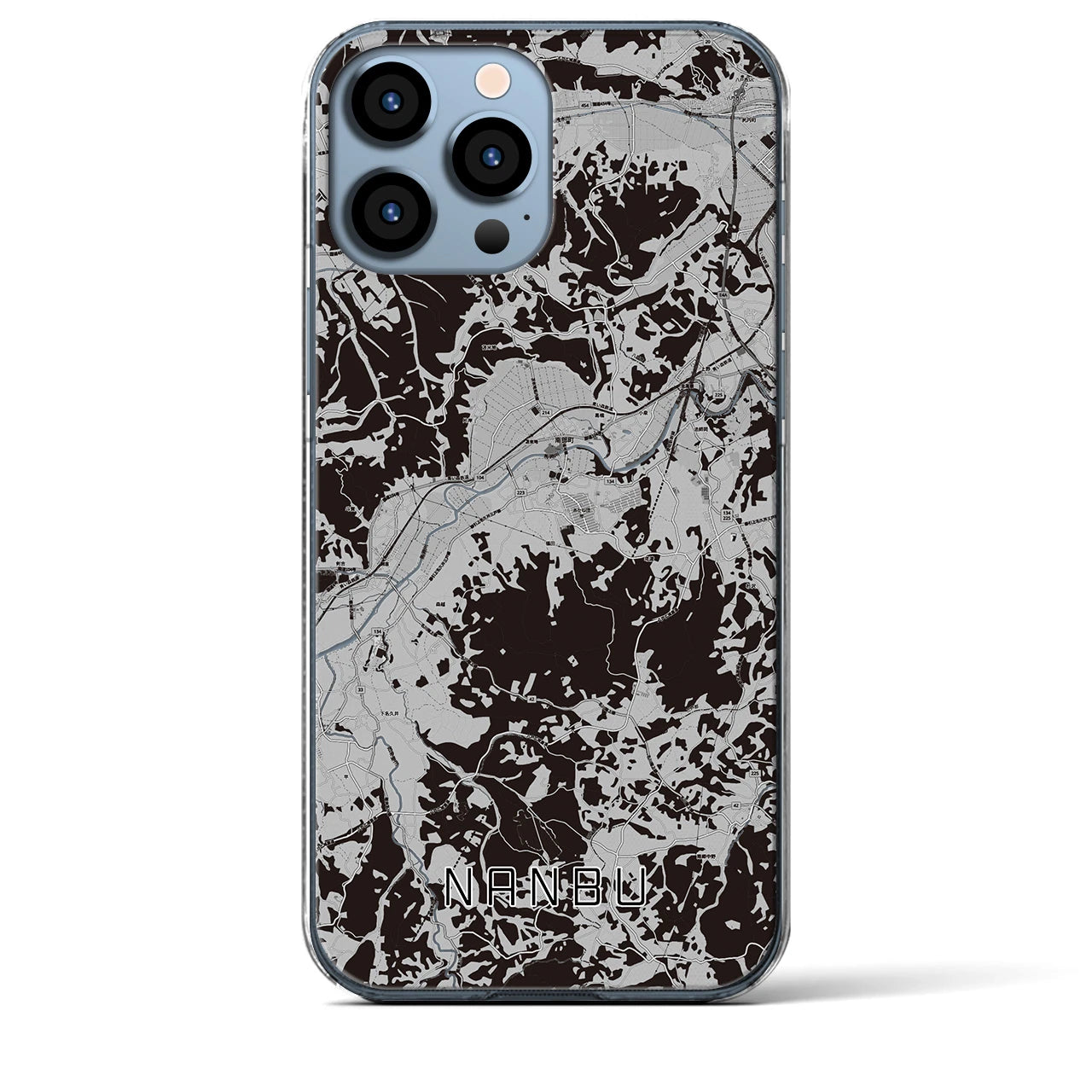 【南部(青森県)】地図柄iPhoneケース(クリアタイプ)