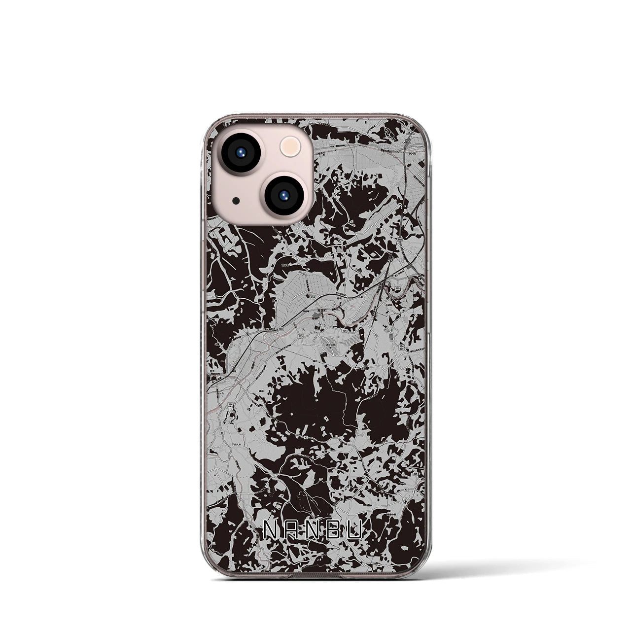 【南部(青森県)】地図柄iPhoneケース(クリアタイプ)