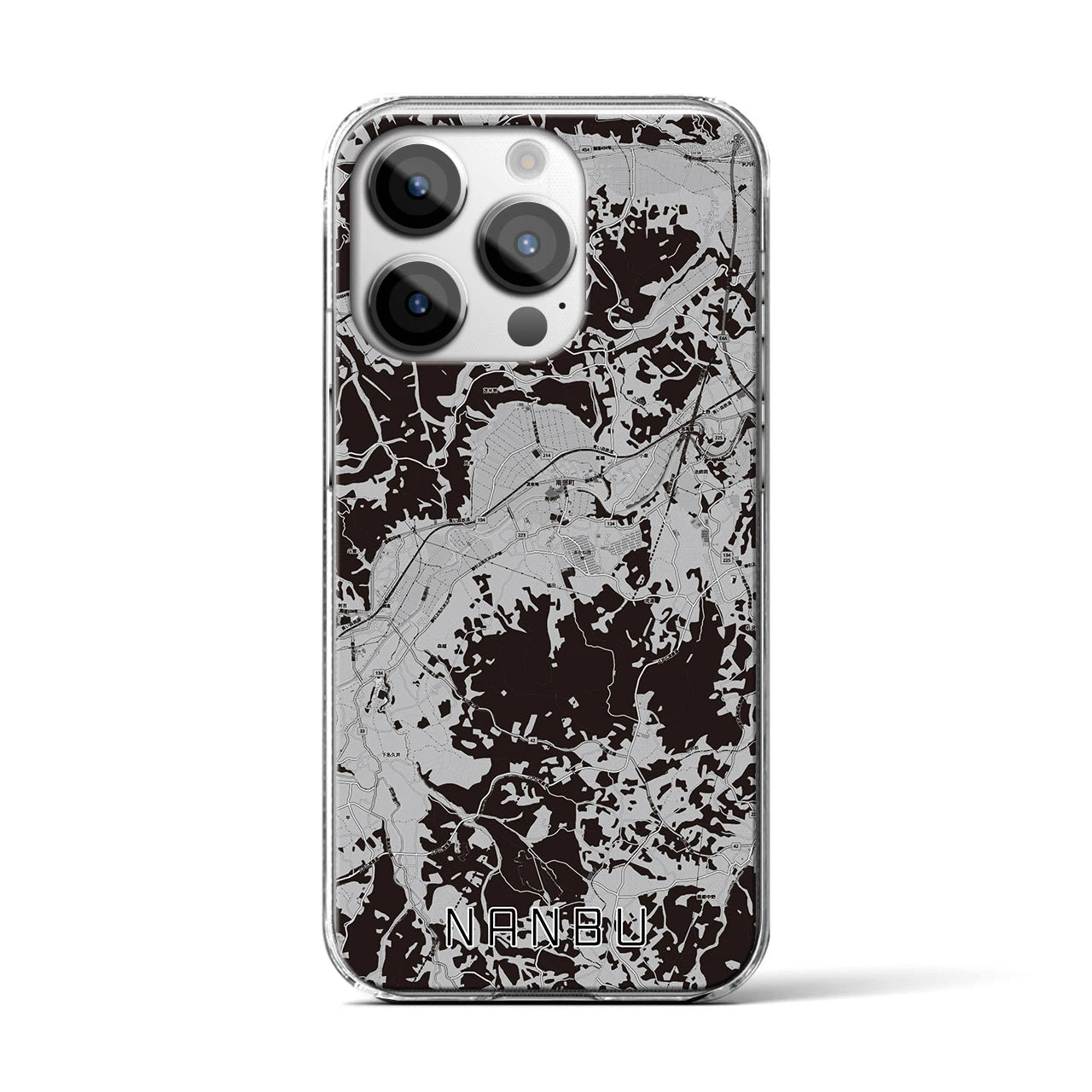 【南部(青森県)】地図柄iPhoneケース(クリアタイプ)